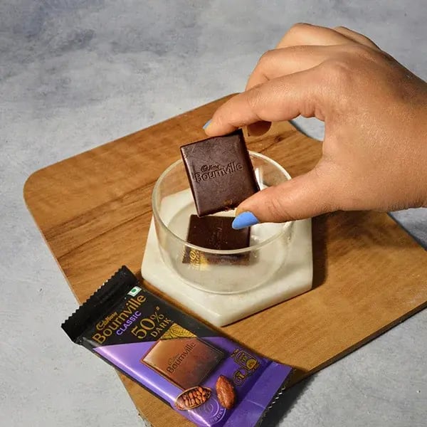 Bournville Rose Gulab Jamun - Melt Cadbury Bournville chocolates