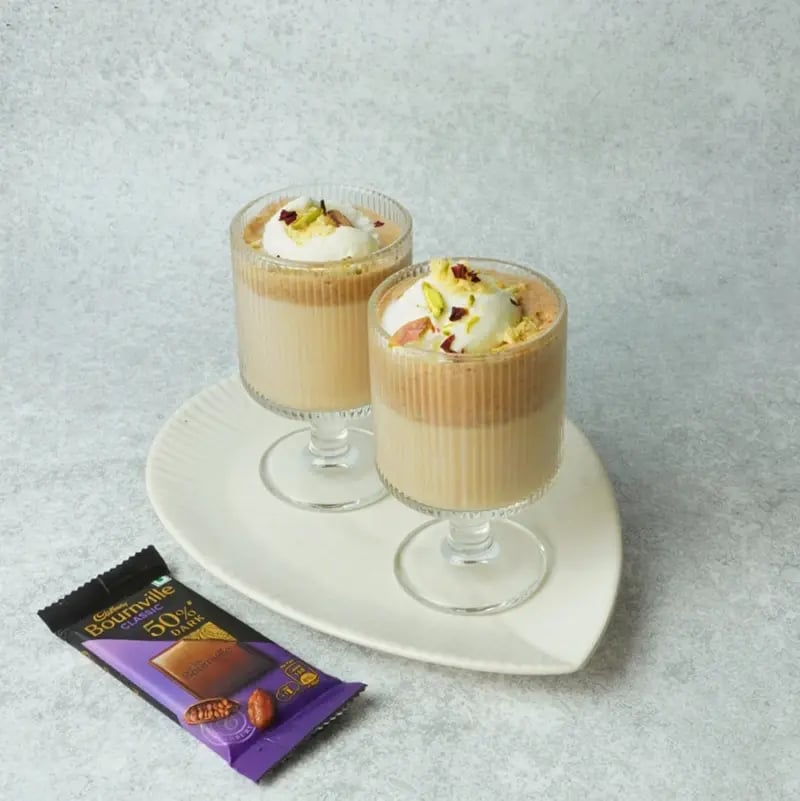 Bounville Soan Papdi Pistachio Milkshake Recipe