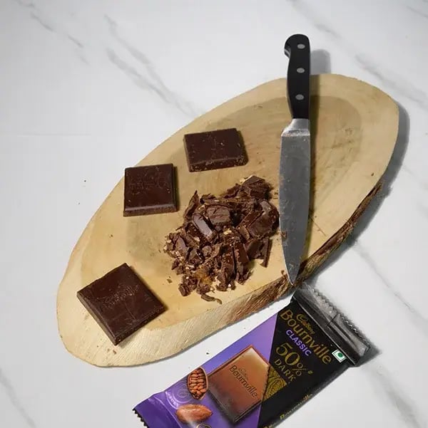 Bournville Sour Cream Chocolate With Pistachio - Finely grind Cadbury Bournville chocolate