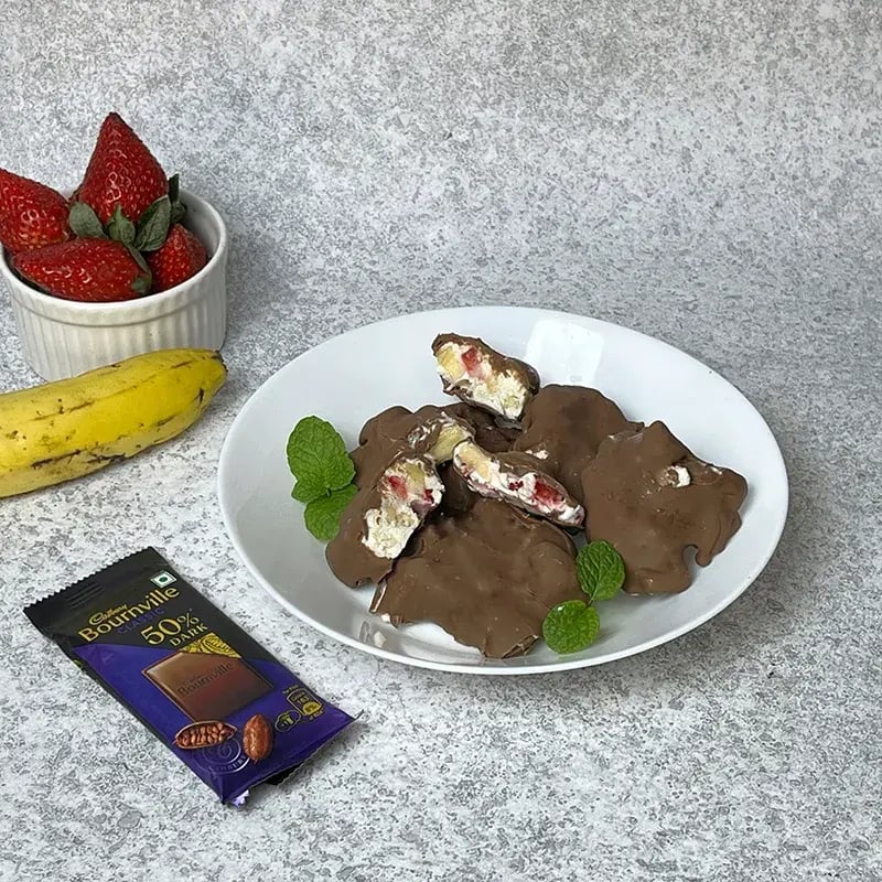 Bournville Strawberry Banana Yogurt Cluster Recipe