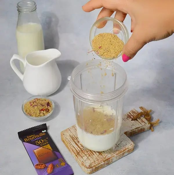 Bournville Thandai with Walnuts - Add thandai powder