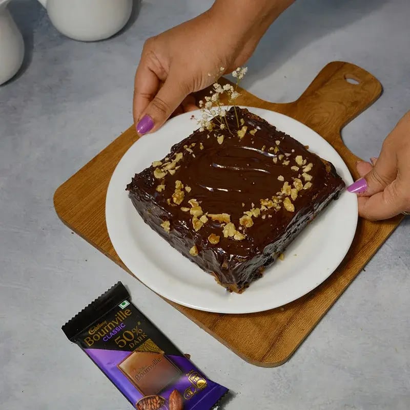 Bounville Vegan Chocolate Walnut Cake Recipe