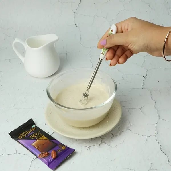 Bournville Wheat Pancake-Whisk the wet ingredients