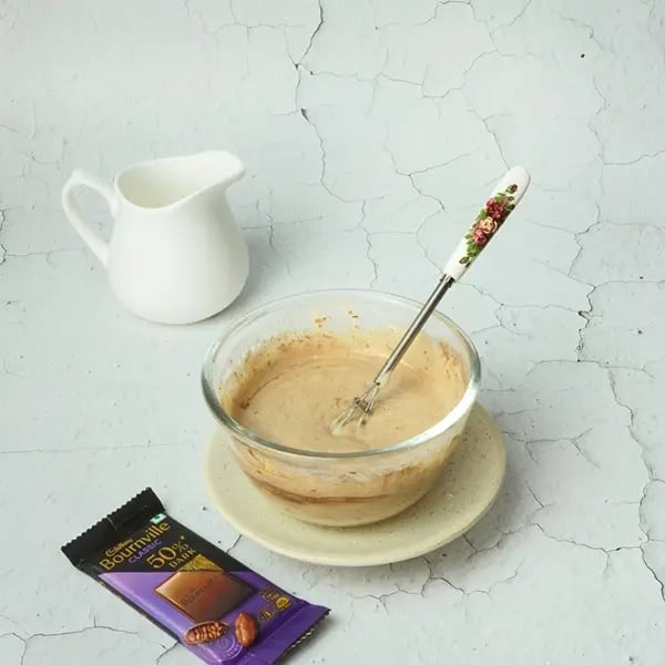 Bournville Wheat Pancake-Stir the batter again