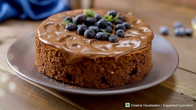 Cadbury Chocolate Blueberry Cake Step 13