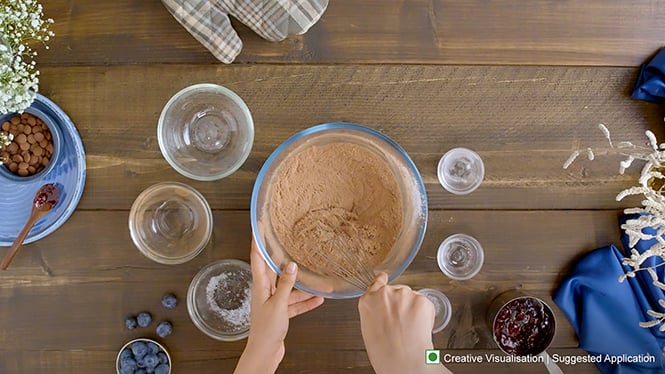 Cadbury Chocolate Blueberry Cake Step 2