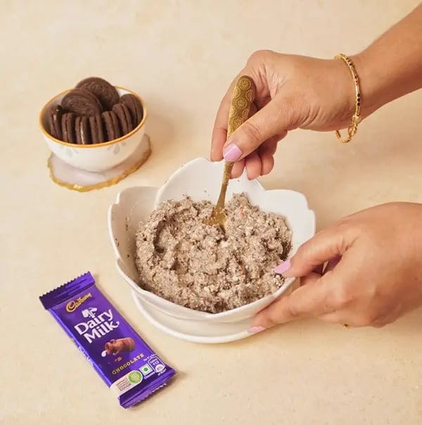 Cadbury Dairy Milk Chocolate Yogurt Bombs-Mix thoroughly until all ingredients