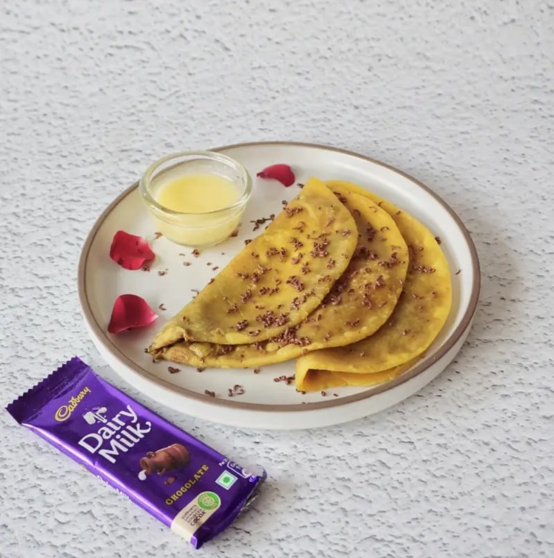 Caduy Daiy Milk Puan Poli with Cashews and Almonds Recipe
