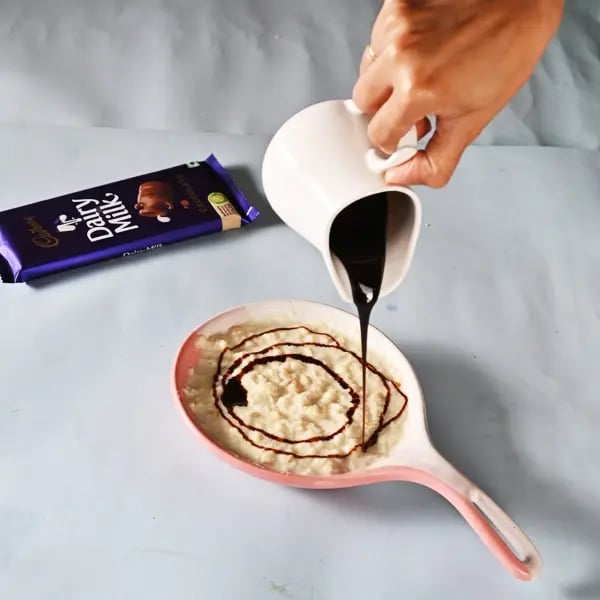 Cadbury Khusi Pitha - Boil milk