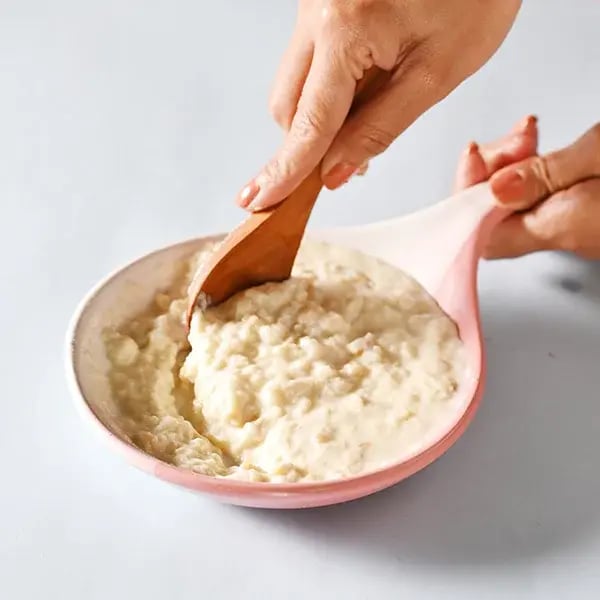 Cadbury Makha Sandesh - Knead chhena, cook on low heat