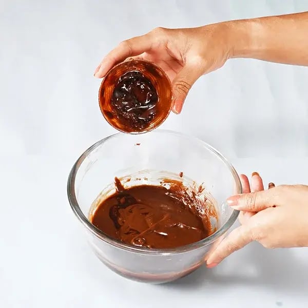 Cadbury Sandesh - Layer it with the melted chocolate