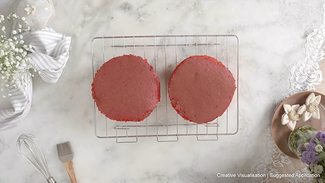 Cadbury Silk Red Velvet Anniversary Cake Step 9