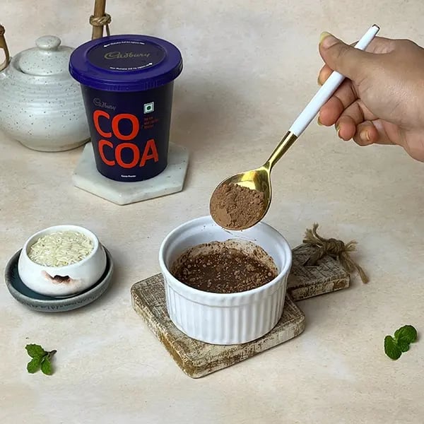Champorado(Cocoa Rice Pudding)-Dissolve Cadbury cocoa powder