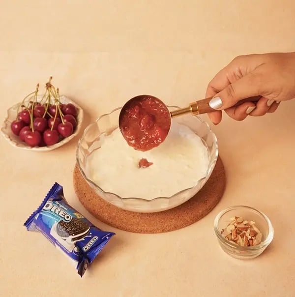 Cherry Pie with Oreo Crust and Cashew Topping-Prepare the cherry filling