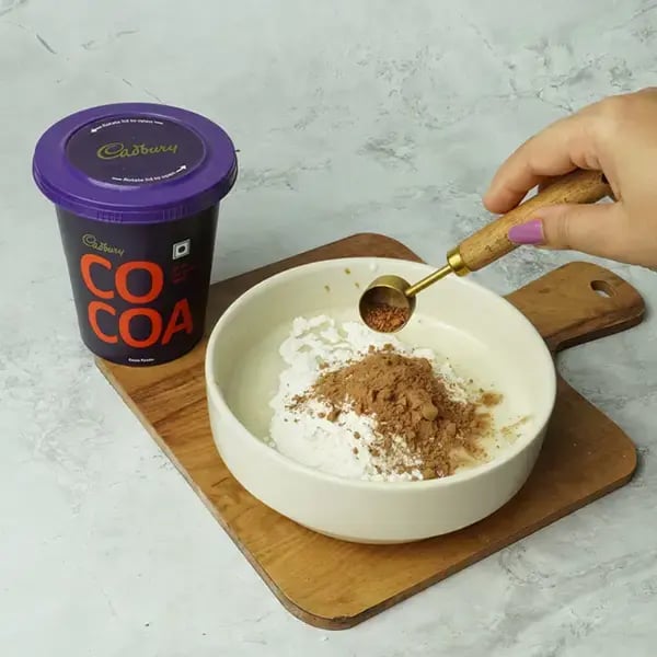Choco Banana Cardamom Cupcake - Add cardamom powder