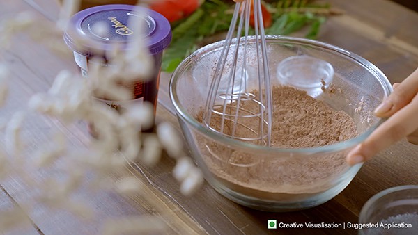 Choco Berry and Mocha Bowl Cake Step 2