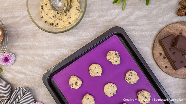 The Best Cadbury Chocolate Chip Cookies Recipe - Cookie Dough Balls On Tray