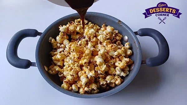 Chocolate Munch Recipe - Caramelizing Sugar Coconut