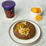 Choco Orange Cake With Hazelnut Garnish