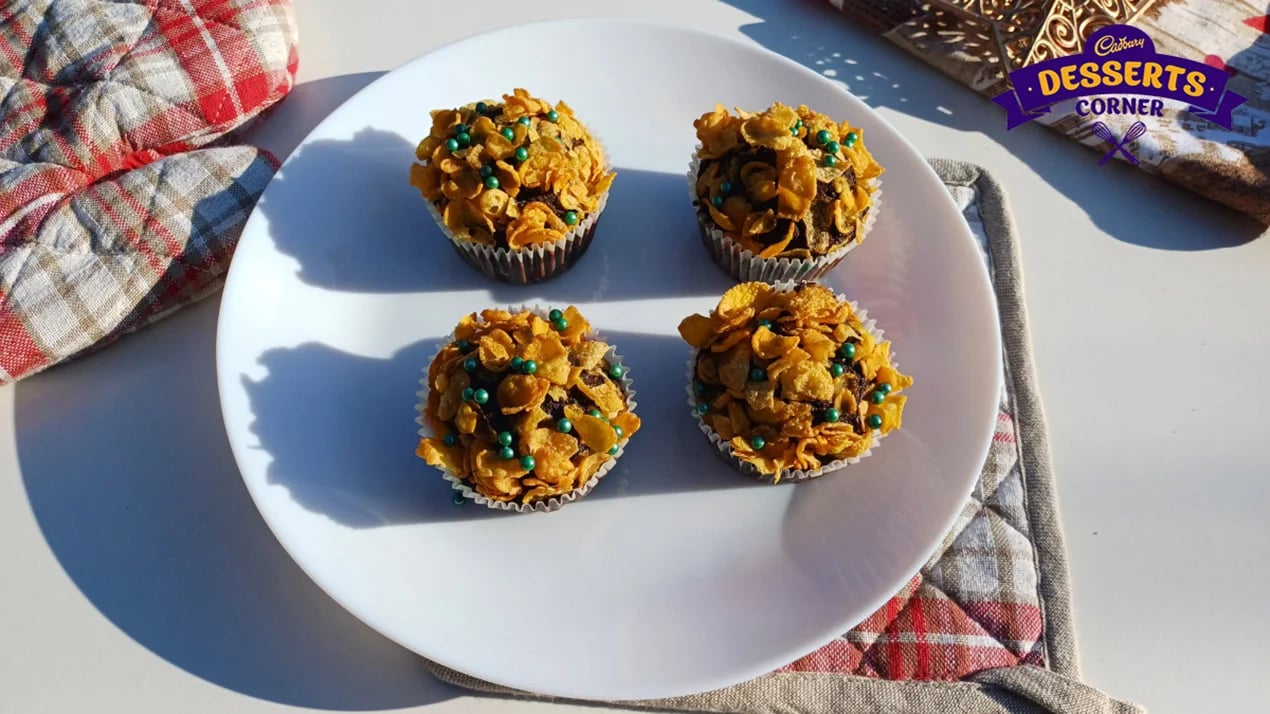 Chocolate Muffin with Flakes Recipe