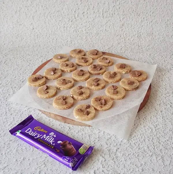 Chocolate Almond Cookies with Dry Fruits Mix - Preheat oven