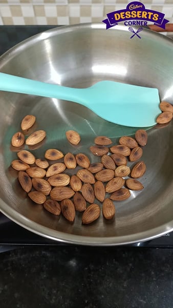 Chocolate And Almond Popsicles Recipe - Mixing Milk Ingredients