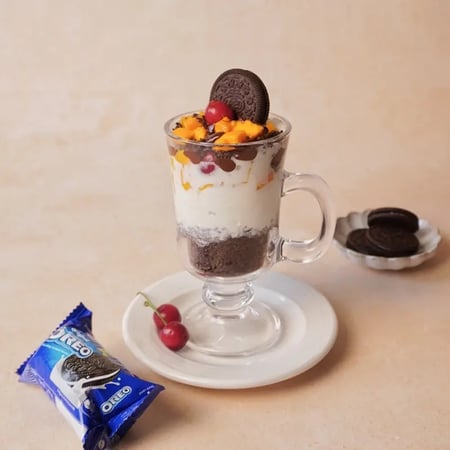 Chocolate and Oreo Fruit Parfait