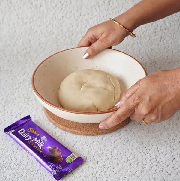 Chocolate Baked Gujiya With Dry Fruits &amp; Coconut - Let the dough rest