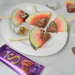 Chocolate-covered Watermelon Pop
