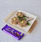 Chocolate Daisy Sandwich Appetizers with Gems