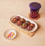 Chocolate Flower Cookies