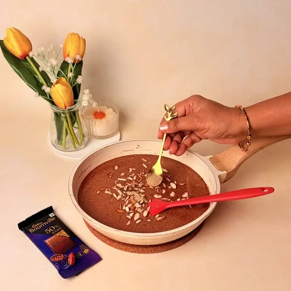 Chocolate Khoya Kheer Cheesecake Cups: A Creamy Indian Fusion Dessert For Navratri - Stirring Kheer Cardamom