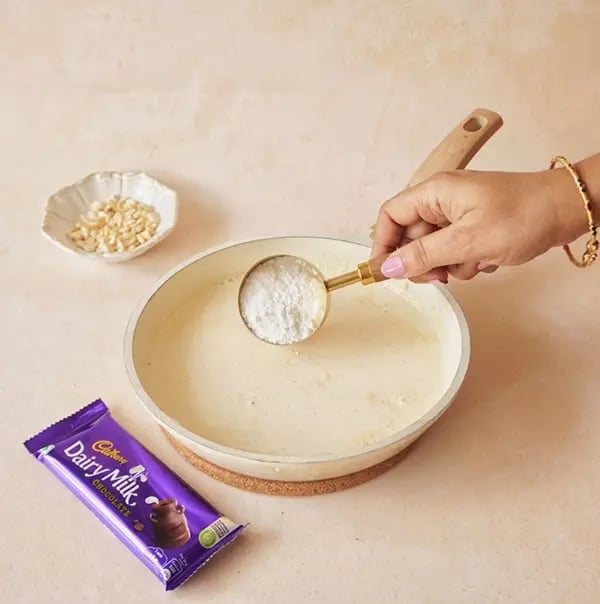 Chocolate Phirni with Cadbury Dairy Milk-Taste and adjust the sweetness