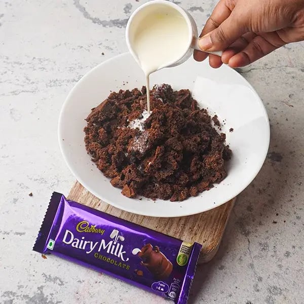 Chocolate Pinecone - Add milk