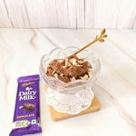 Chocolate Rice Pudding Mousse with Almond Crunch