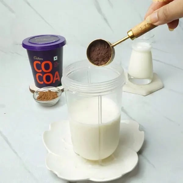 Chocolate Shake With Gond Katira - Add Cadbury cocoa powder next