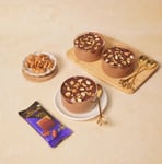 Chocolate Walnut Almond Fudge with Cadbury Bournville