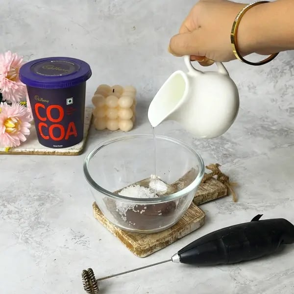 Cocoa Flavored Rasgulla Tiramisu - Coffee Sugar Water