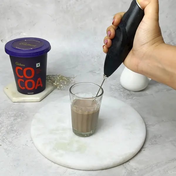 Cocoa French Toast - Whisking Chocolate Mixture