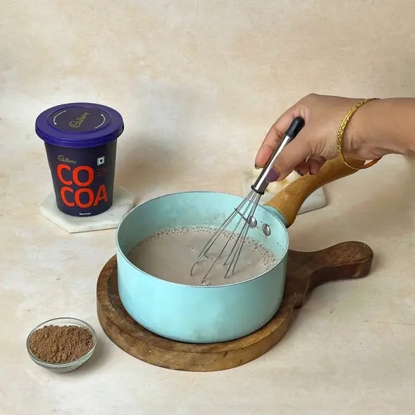 Cocoa Italian Hot Chocolate Mousse - Whisking Dry Ingredients