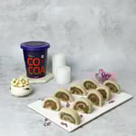 Cocoa Kaju Coconut Roll Sweet