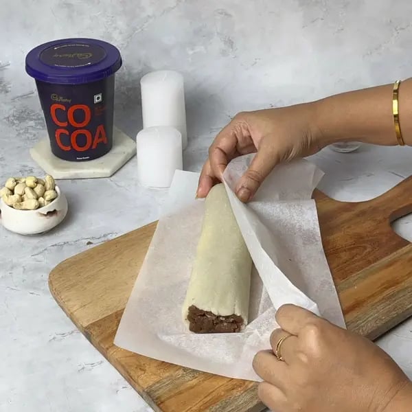 Cocoa Kaju Coconut Roll Sweet - Rolling With