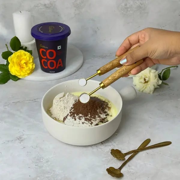 Cocoa Malt Cake - Adding Leavening Agents