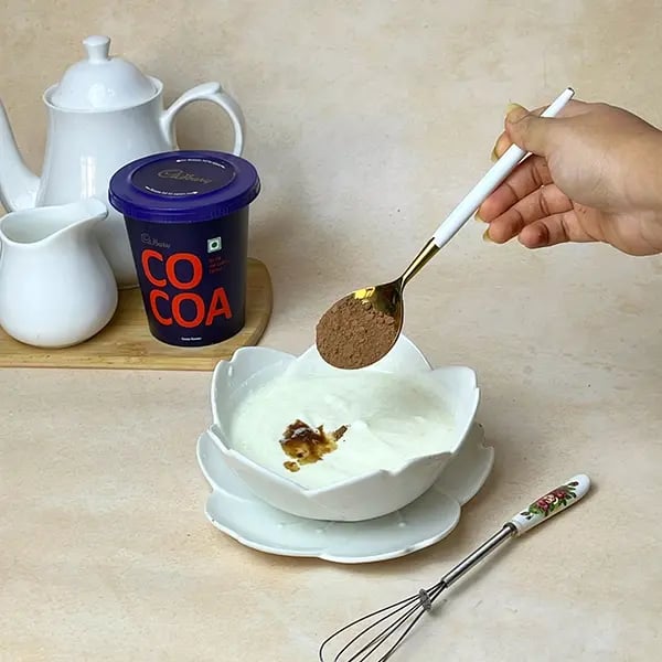 Cocoa Mini Yogurt Pudding Cup -Add Cadbury cocoa powder