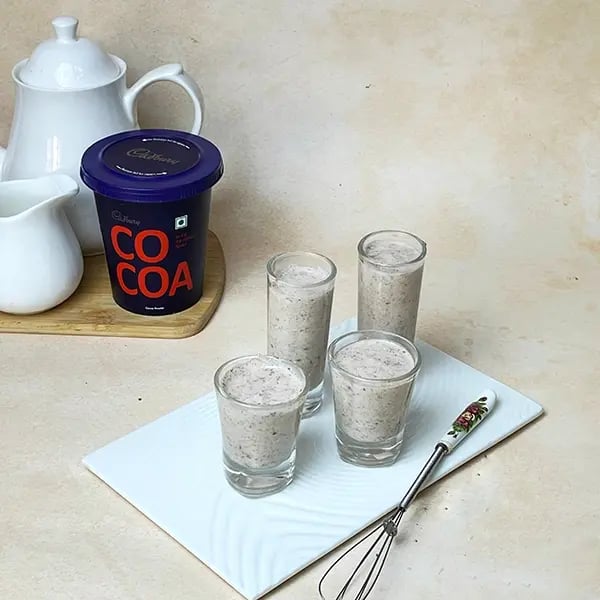 Cocoa Mini Yogurt Pudding Cup -Evenly divide the pudding mix