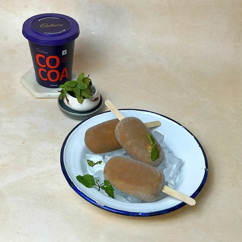 Cocoa Mint Yogurt Popsicles Recipe