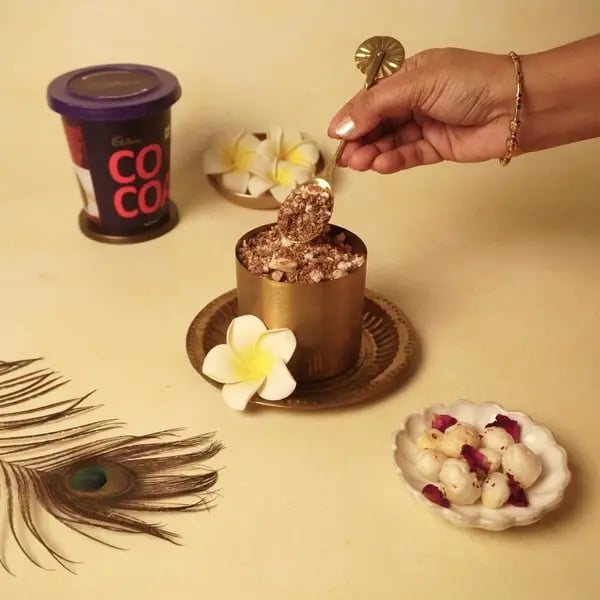 Cocoa Mixed Dhania Panjiri Recipe - Panjiri In Jar