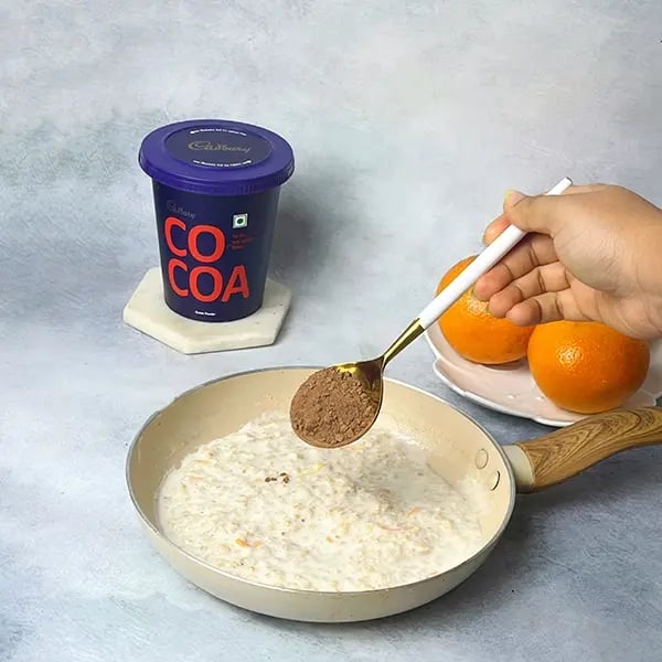 Cocoa Oats Orange Rabdi-For a chocolatey richness