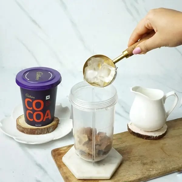 Cocoa Oreo Peanut Butter Shake - Add a few ice cubes