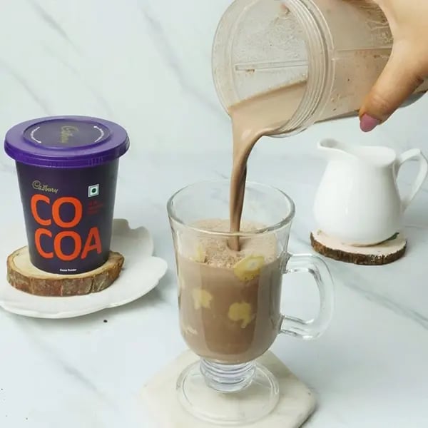 Cocoa Oreo Peanut Butter Shake - Pour into a serving glass